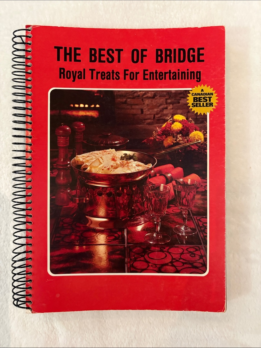 The Best of Bridge Cookbook - Red Spiral-Bound Entertaining Recipes